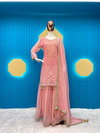 LG 1853 Embroidery Georgette Sharara Readymade Suit Wholesale Price In Surat
